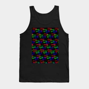 RGB Neon Hearts (MD23Val005) Tank Top